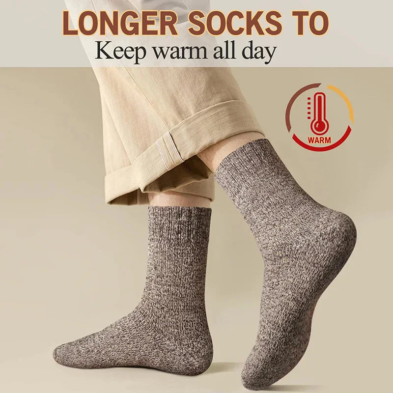 Chaussettes cocooning montantes portées à la cheville