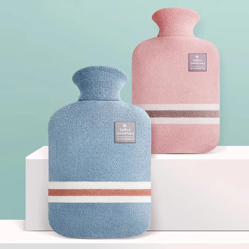 Bouillottes bleue et rose