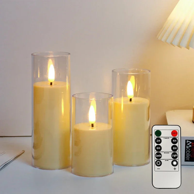 Bougies LED Effet Flamme (lot de 3)