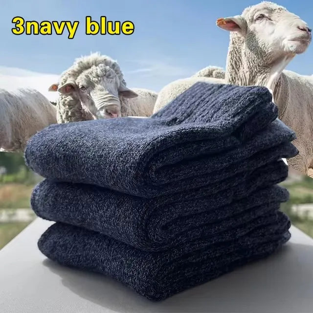 Chaussettes cocooning épaisses coloris bleu marine