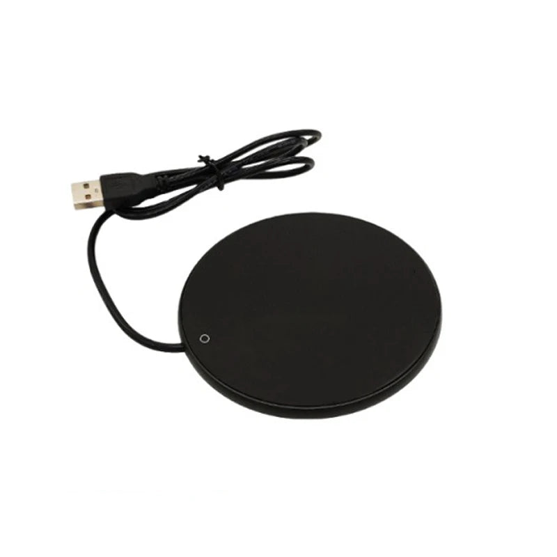 Chauffe-tasse USB noir avec son câble