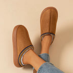 Chaussons fourrés moelleux