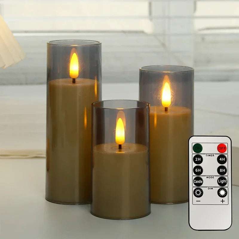 Bougies LED Effet Flamme (lot de 3)